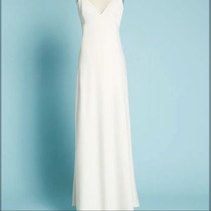 ModCloth ivory satin dress